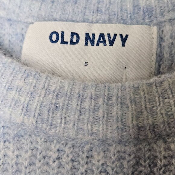 NWT Old Navy Womens Light Blue Sweater S Ribbed Knit Long Sleeve Crewneck Soft A - Picture 6 of 12